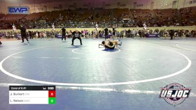 98 lbs Consi Of 8 #1 - Jericho Burkart, Coweta Tiger Wrestling vs Luke Nelson, D3 Wrestling Cluib