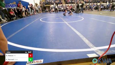 64 lbs Rr Rnd 2 - Baylon Reece, Grove Takedown Club vs Kyson Barnett, Twin Hills