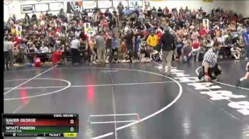 82 lbs Cons. Round 1 - Wyatt Marion, Huntington vs Xavier George, Triad