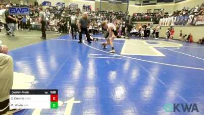 61 lbs Quarterfinal - Grant Dennis, D3 Wrestling Cluib vs Moxyn Wade, Shelton Wrestling Academy