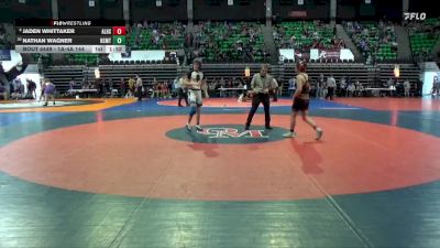 1A-4A 144 5th Place Match - Jaden Whittaker, Alexandria HS vs Nathan Wagner, North Sand Mountain
