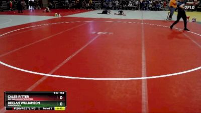 155 lbs Cons. Round 2 - Declan Williamson, Minnewaska vs Caleb Ritter, BBE (Belgrade/Brooten)