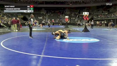 184 lbs Cons. Round 2 - Branson Britten, Central Okla. vs Wyatt Reisz, Colo. Sch. Of Mines