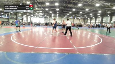 142 lbs Round Of 16 - Luke Frankovits, Mat Assassins Black - MS vs Tristan Snyder, All American Wrestling Club - MS
