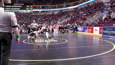 172 lbs First Round - Asher Cunningham, State College vs Matty Shumaker, Methacton