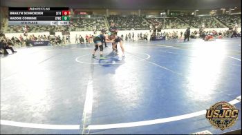 108 lbs 5th Place - Brailyn Schroeder, Standfast vs Haddie Cornine, Sedalia Youth Wrestling Club