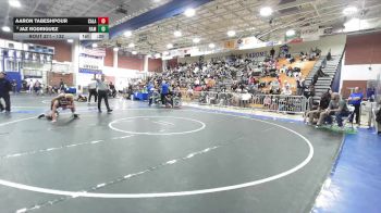 132 lbs Cons. Round 2 - Aaron Tabeshpour, Calabasas vs Jaz Rodriguez, Ramona