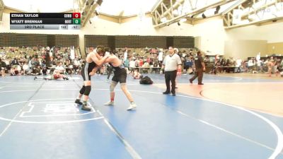 184-H2 lbs 3rd Place - Ethan Taylor, Cumberland vs Wyatt Brennan, North East Vipers