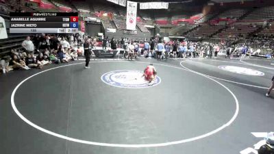 140 lbs Anabelle Aguirre, TCWA - Tri-Counties Wrestling Association vs Jazrine Nieto, KTWA-Kings-Tulare Wrestling Association