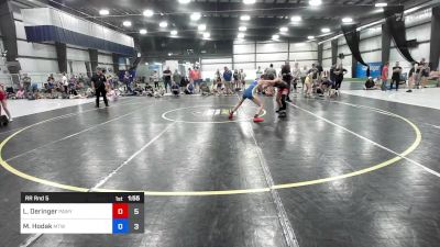 43 kg Rr Rnd 5 - Lennox Deringer, PA West Yellow vs McKenzie Hodak, New England Trappers East