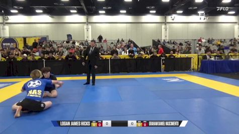 Graham Daniel Nascimento vs LOGAN JAMES HICKS 2024 World IBJJF Jiu-Jitsu No-Gi Championship