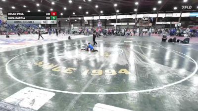 45 lbs Cons. Round 3 - Rylan Paul, American Outlaws Wrestling vs Luca Garcia, Shepherd Wrestling Club