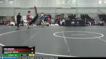 160 lbs Round 1 (8 Team) - Jed Wester, Minnesota Gold vs Brendon Abdon, Florida