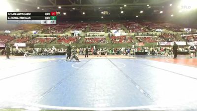58 lbs 2nd Place Match - Aurora Encinas, Silver Valley Wrestling Club vs Khloe Alvarado, Kalispell Wrestling Club