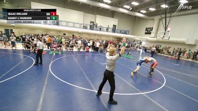 144 lbs Cons. Round 3 - Danny L Paredes, Team Pride Academy vs Isaac Ireland, Sanderson Wrestling Academy