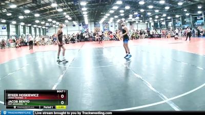 92 lbs Rd# 1 9:00am Friday - Jacob Benyo, Mat Assassins vs Ryker Moskiewicz, Crass Trained