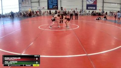 80 lbs Rd# 7- 10:45am Saturday Final Pool - Mac Jamison, Nauman Red vs Evan Altshuler, Maryland GOLD