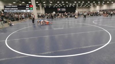 150 lbs Cons. Rd Of 64 - Chase Krantz, Big Game Wrestling Club vs Renzo Lubuguin, Mile High Wrestling Club