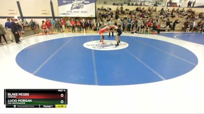 149 lbs Cons. Round 4 - Lucio Morgan, UW-Whitewater vs Blake McGee, Wabash