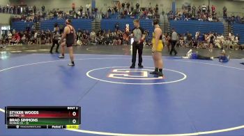 220 lbs Semis (4 Team) - Styker Woods, Dalton vs Brad Simmons, Mcminn Co.