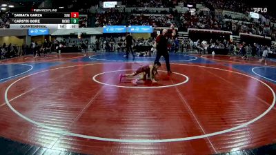 52 lbs Quarterfinal - Samaya Garza, Moses Lake Wrestling Club vs Carsyn Gore, Meagher County Wrestling Club