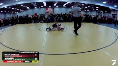 63 lbs Champ. Round 2 - Ian Ward, Shenandoah Valley Wrestling Cl vs Patrick O`Neill, Virginia Patriots Wrestling