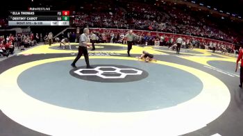 G-100 lbs 3rd Place Match - Destiny Cabot, G-Avon Lake vs Ella Thomas, G-Poland Seminary