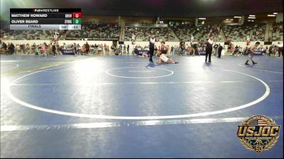 160 lbs Final - Matthew Howard, Grover Rains Wrestling Club vs Oliver Beard, Saints Youth Wrestling Club