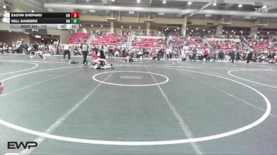 110 lbs Cons. Round 2 - Eastin Shepard, Abilene vs Will Sanders, Open Mats