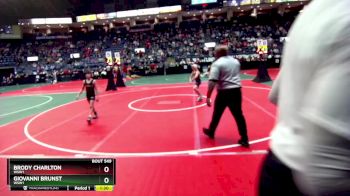 80 lbs Champ. Round 1 - Brody Charlton, WSW1 vs Giovanni Brunst, WSW1