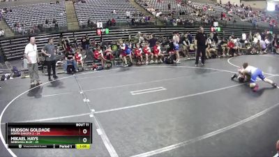 130 lbs Finals (8 Team) - Hudson Goldade, North Dakota 2 vs Mikael Hays, Nebraska Blue