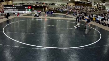 157 lbs Semis (4 Team) - Callen Bridgman, Chattanooga Christian School vs Caleb Hallock, Pope Saint John Paul II Preparatory School
