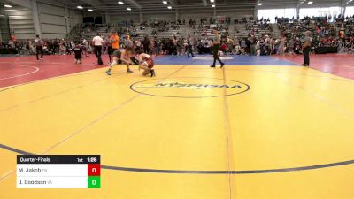 120 lbs Quarterfinal - Mason Jakob, TN vs Jared Goodson, VA