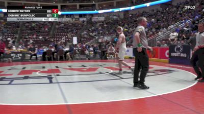 189 lbs Semifinal - Hunter Snyder, Greater Latrobe vs Dominic Sumpolec, Notre Dame - GP