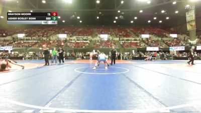 144 lbs Cons. Round 3 - Brayson Moore, Team Real Life vs Asher Bosley Benn, Mountain Man Wrestling