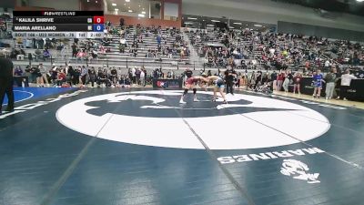 U23 Women - 76 lbs Champ. Round 2 - Kalila Shrive, CA vs Maria Arellano, NE