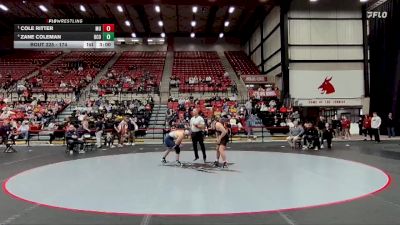 174 lbs Semifinal - Cole Ritter, Maryville vs Zane Coleman, Central Oklahoma