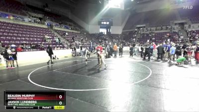 80 lbs Cons. Round 4 - Jaxson Lundberg, Bear Cave Wrestling Club vs Beaudin Murphy, Billings Wrestling Club