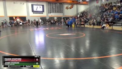 75 lbs Quarterfinal - Jaxen Duggan, Marion Wolves vs Mason Stafford, Iowa City Wrestling Club