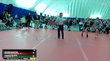 84 lbs Round 4 (8 Team) - Jayden Boston, Neighborhood Wrestling vs Thomas Block, Killer Elite