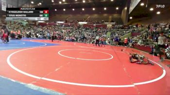 46 lbs Quarterfinal - Kyngzleigh Ballard, Team Conquer Wrestling vs Titus Moretto, Gravette Wrestling Club