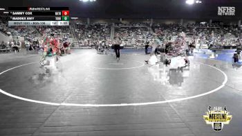 B3A-106 lbs Champ. Round 1 - Maddex Ewy, Tonkawa vs Sammy Cox, Watonga