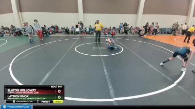 92 lbs Quarterfinal - Slaton Holloway, Coppell Stars Wrestling Club vs Laydon Knox, Harrisonville Youth Wrestling Club