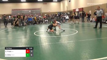 7th Place - Christian Fried, 216 Wrestling (OH) vs Silas Stits, Center Grove WC (IN)