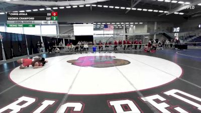 285 lbs Cons. Round 2 - Chris Ayala, Cortland vs Keonta Crawford, Castleton