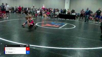 71 lbs Round 2 - Brayden Haven, Bears Wrestling Club Inc. vs Raymond Cooper, Florida