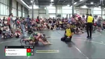 92 lbs Finals (8 Team) - Dyson Neugebauer, The Funky Singlets Teal vs Hayden Piovarchy, Steel Valley