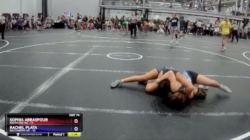 132 lbs Round 7 (8 Team) - Rachel Plata, Buccaneers WC vs Sophia Abbaspour, South Side WC