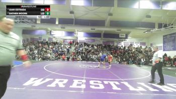 Boys 217 lbs Semifinal - Juan Estrada, Chico Boys vs Dathen Moore, Lassen Boys