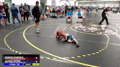 49 lbs Quarterfinal - Jackson Pepper, Arctic Warriors Wrestling Club vs Jackson Schofield, Chugach Eagles Wrestling Club